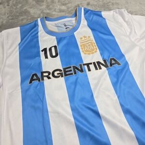 New AFA Messi Argentina AFA 2024 Home Fan Jersey Size XL AFA336GD White/Blue